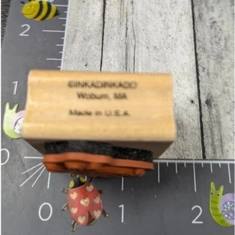 Inkadinkado Wedding Bell Rubber Stamp Wood #A43
